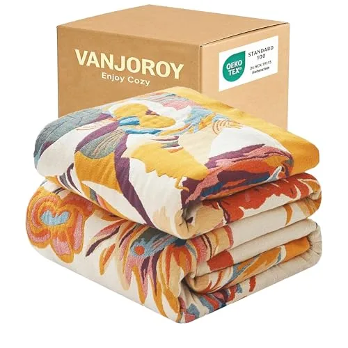19. Anthropologie Cozy Boho Throw Blanket