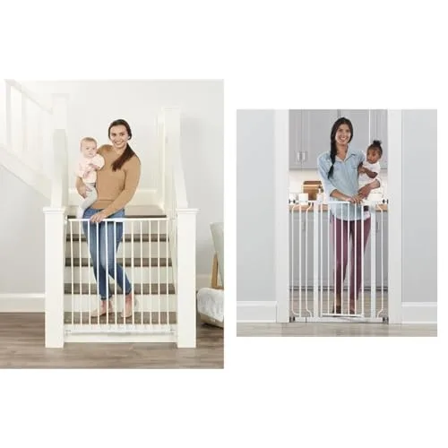 7. Regalo Easy Step 36" Extra Tall Walk Thru Baby Gate