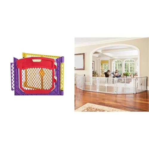 14. Toddleroo by North States Superyard Colorplay Ultimate Baby Gate