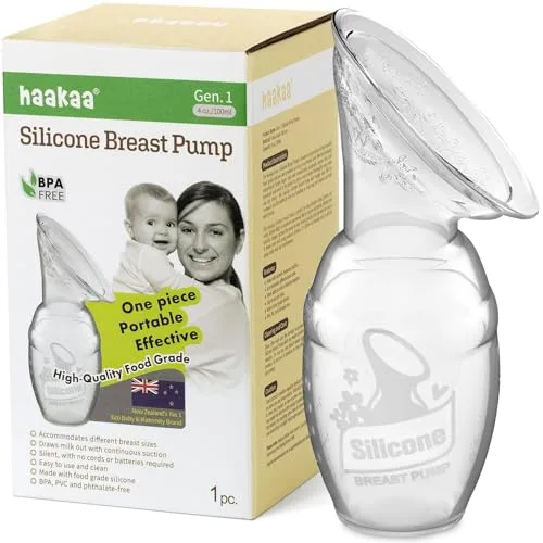 10. Haakaa Silicone Breast Pump (4 oz/100 ml)
