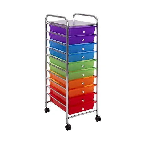 11. Seville Classics 10-Drawer Mini Organizer Cart