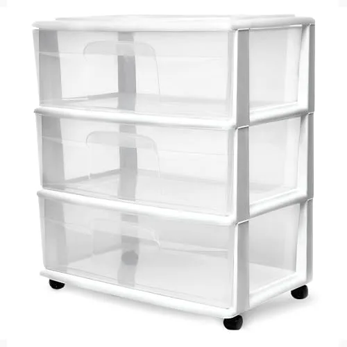 Sterilite 3-Drawer Rolling Cart