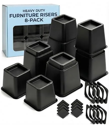 6. Target Room Essentials Bed Risers, 4-Pack
