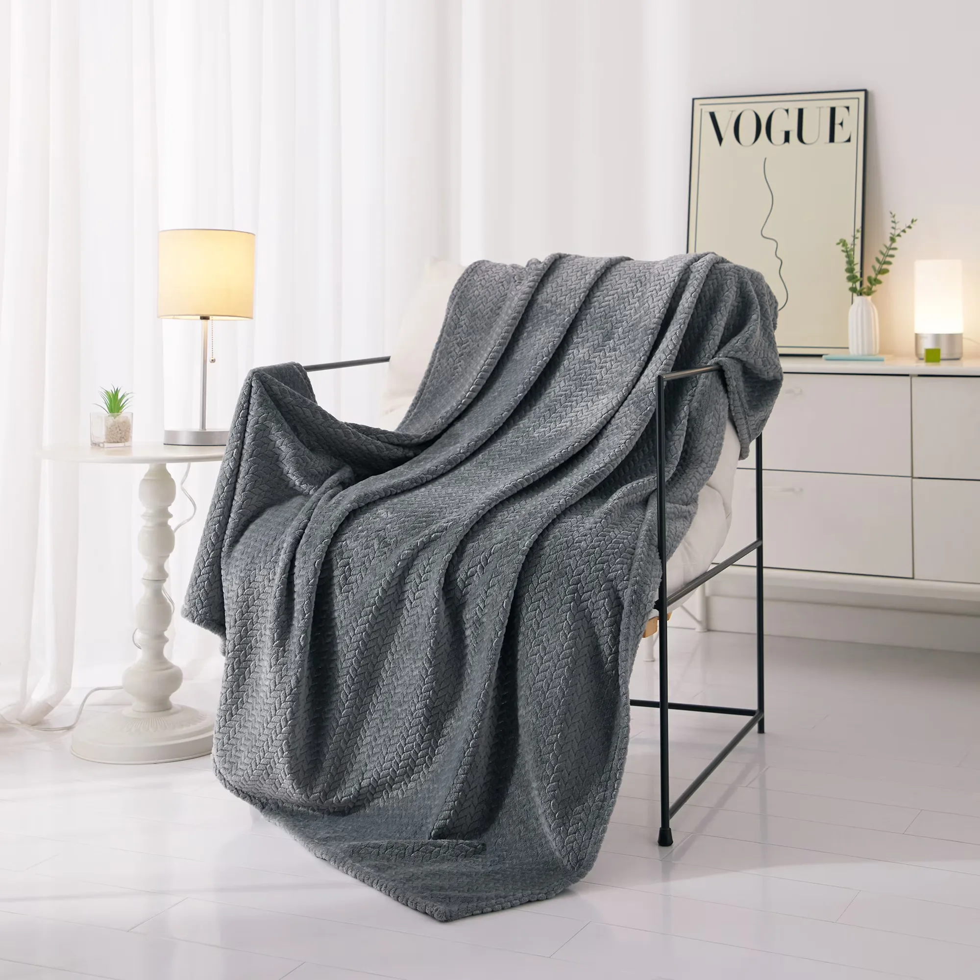 1. Walmart Mainstays Plush Throw Blanket