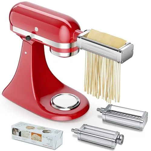 12. KitchenAid 3-Piece Pasta Roller & Cutter Attachment Set