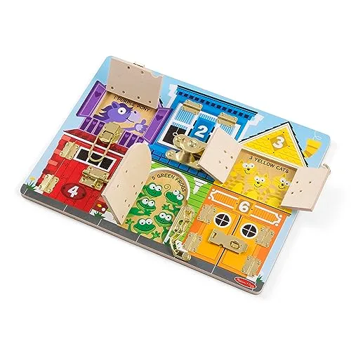 2. Melissa & Doug Wooden Latches Board