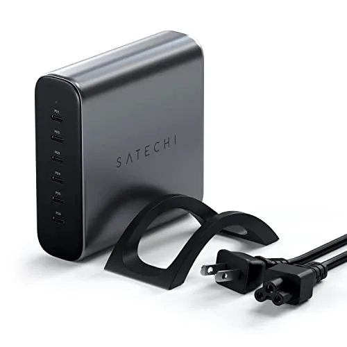 13. Satechi 200W USB-C 6-Port GaN Charger