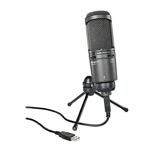 15. Audio‑Technica AT2020USB+ Cardioid Condenser USB Microphone