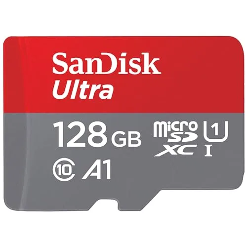 6. SanDisk Ultra microSDXC UHS-I 128GB (A1) + Adapter