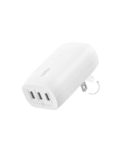 6. Belkin BoostCharge Pro 3-Port USB-C Wall Charger 67W