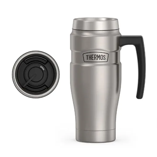 9. Thermos Stainless King 16-Ounce Travel Mug