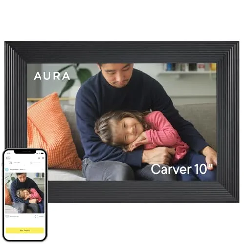 1. Aura Carver 10.1" WiFi Digital Picture Frame