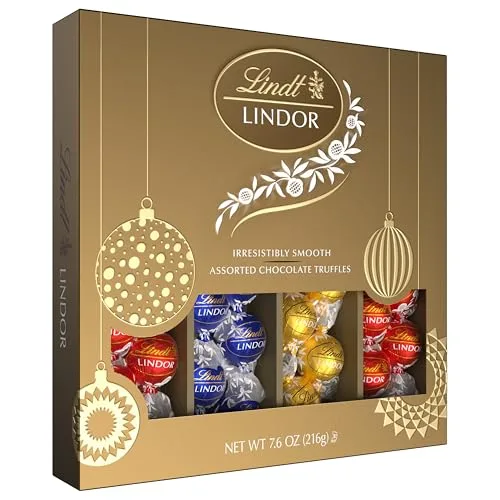 1. Lindt LINDOR Assorted Truffles Gift Box