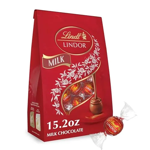 11. Lindt LINDOR Milk Chocolate Truffles Bag