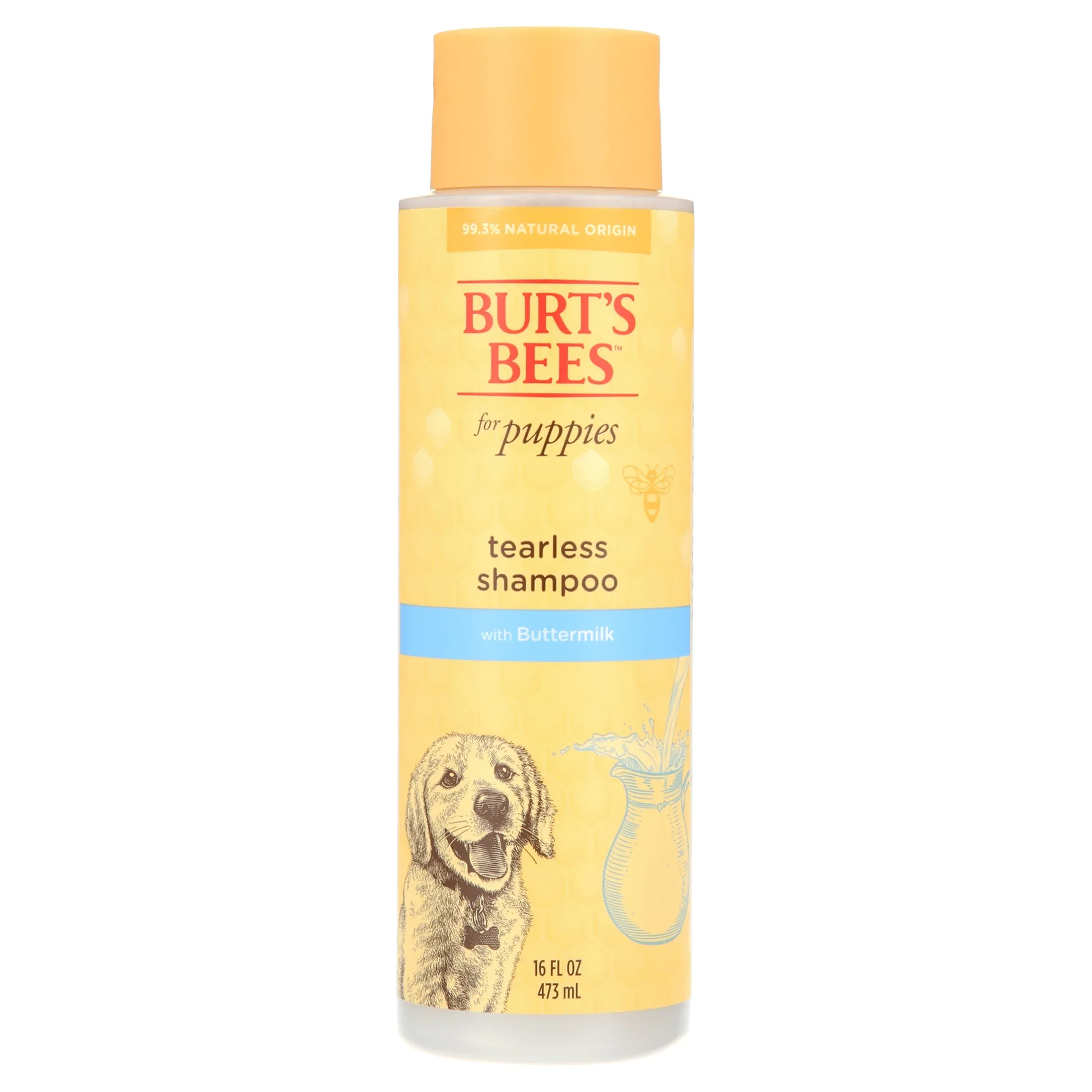 19. Burt’s Bees for Dogs Tearless Puppy Shampoo (Oatmeal & Honey)