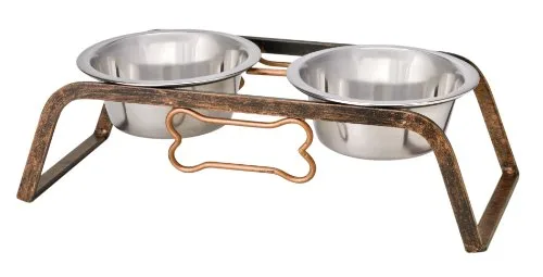 5. PETCO Elevated Stainless Steel Dog Bowl with Non‑Skid Base (Stainless)