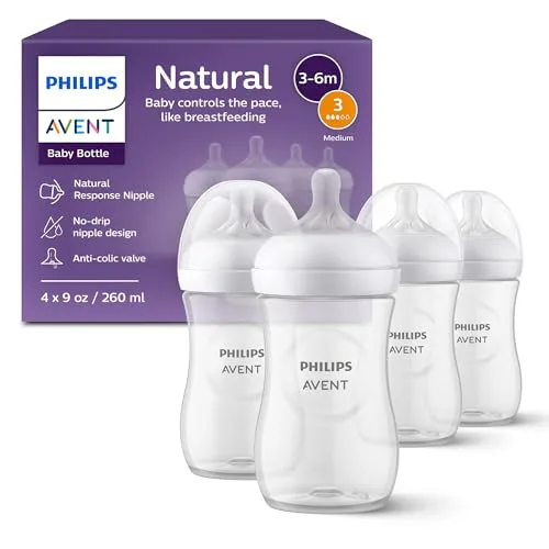 15. Philips Avent Natural Response Anti-Colic Baby Bottle