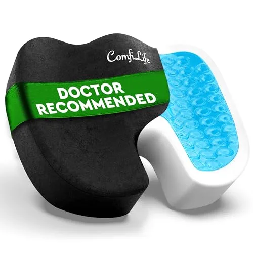 10. ComfiLife Gel Memory Foam Orthopedic Seat Cushion