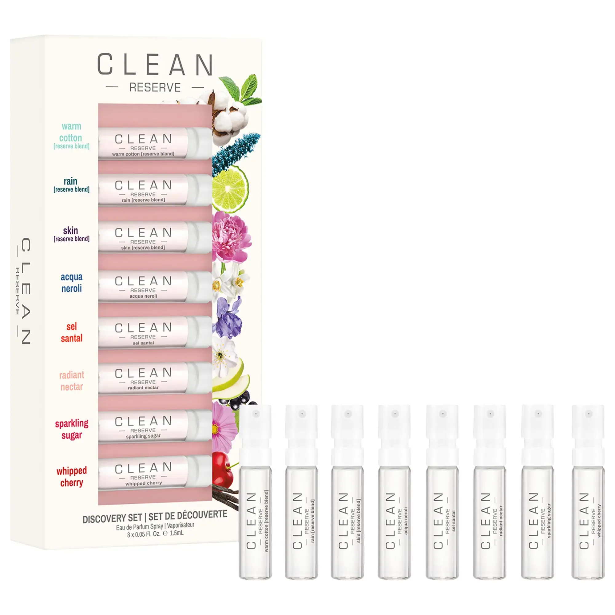 10. CLEAN RESERVE Discovery Gift Set of 8 Fragrances