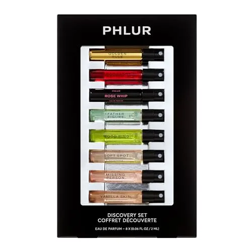 14. PHLUR Perfume Discovery Set (8-Piece Sample Set)