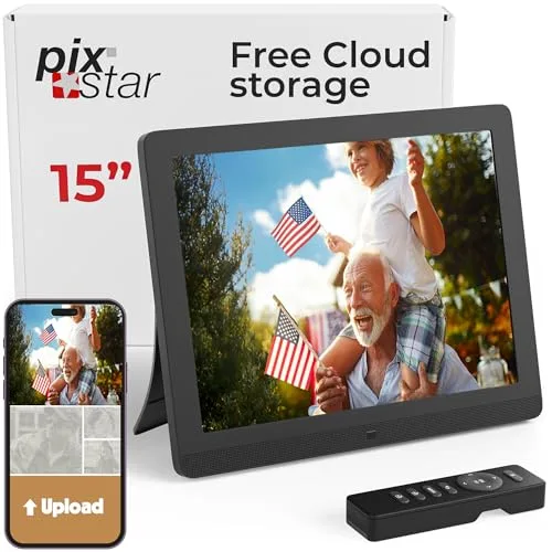 5. Pix-Star 15-inch Wi-Fi Cloud Digital Photo Frame (PXL-1500)