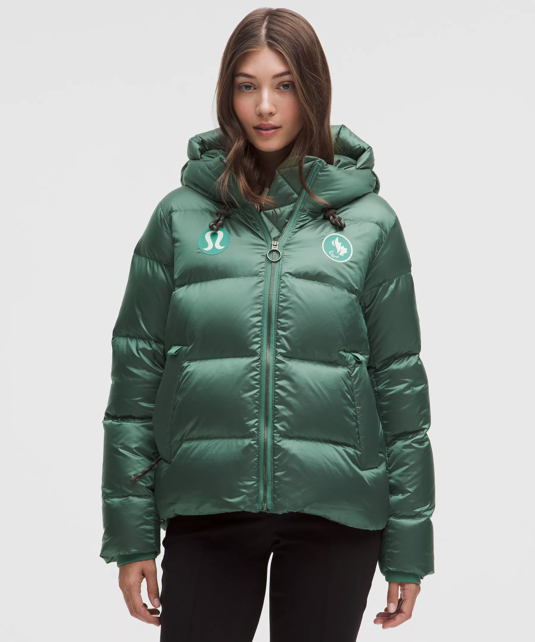 2. lululemon Team Canada Women's Wunder Puff Large-Hood Jacket Shine (CPC Logo)