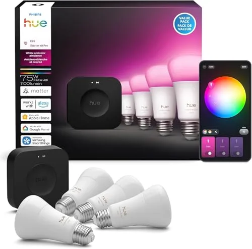 10. Philips Hue White and Color Ambiance Starter Kit