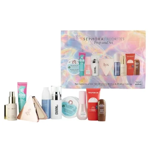 1. Sephora Favorites Prep & Set Makeup and Skincare Value Set