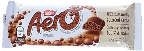 4. Aero Milk Chocolate Bar (Nestlé Canada)