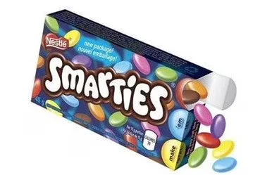 5. Smarties Candy-Coated Milk Chocolate (Nestlé Canada)