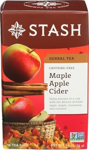 11. Stash Tea Maple Apple Cider Herbal Tea