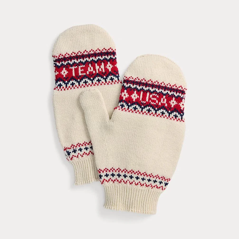 11. Ralph Lauren Team USA Milano Cortina 2026 Intarsia Knit Mittens